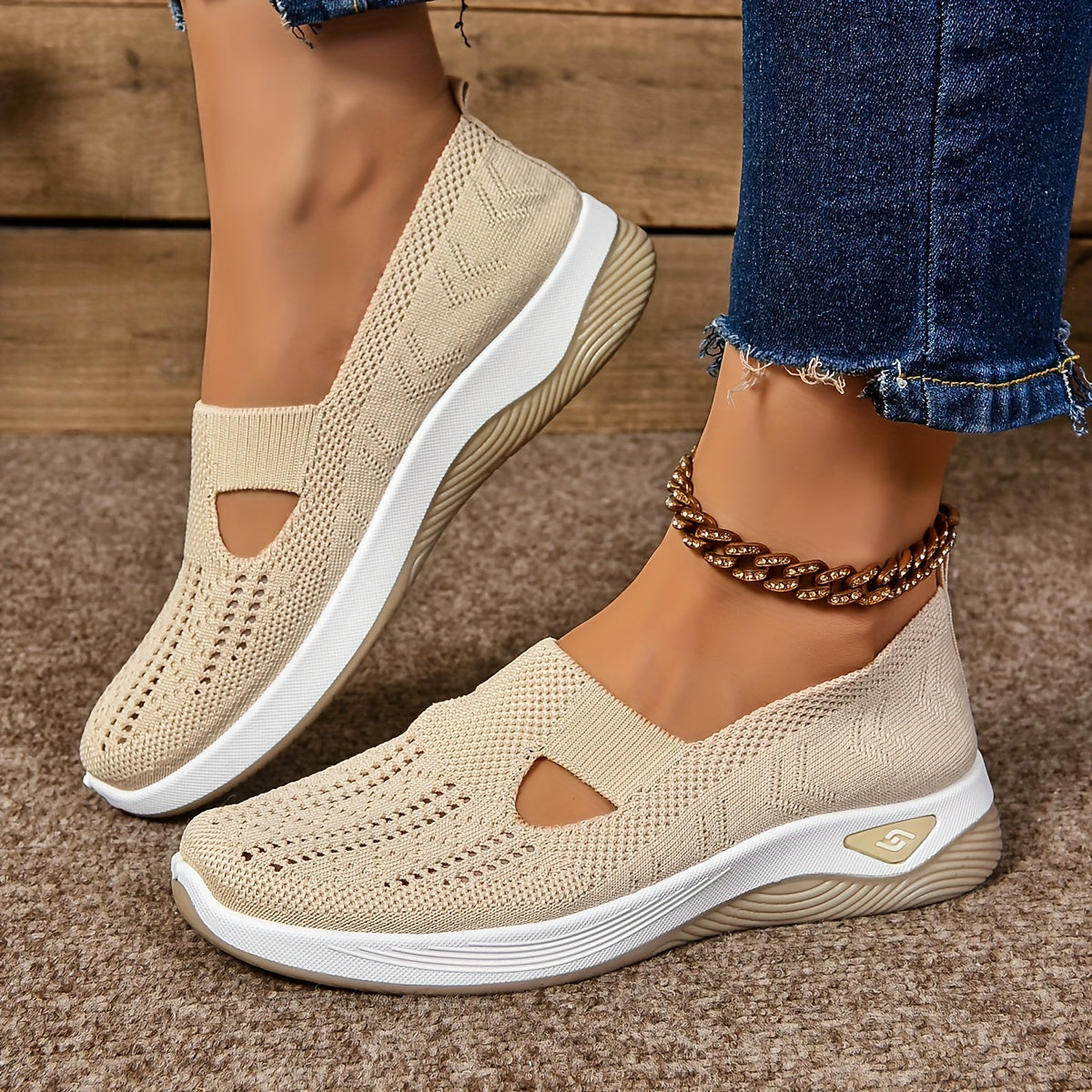 Nina Sneaker Maille — Légèreté & Élégance
