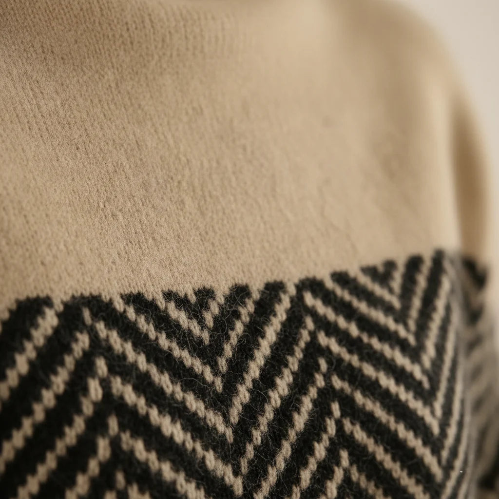 Alba Pull Chevron Bicolore