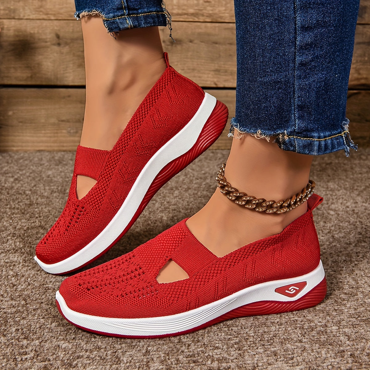 Nina Sneaker Maille — Légèreté & Élégance