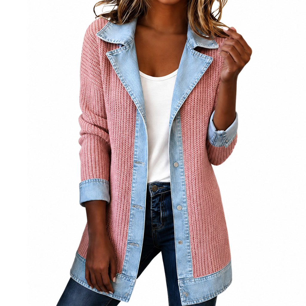 Paola Veste Tricot Denim