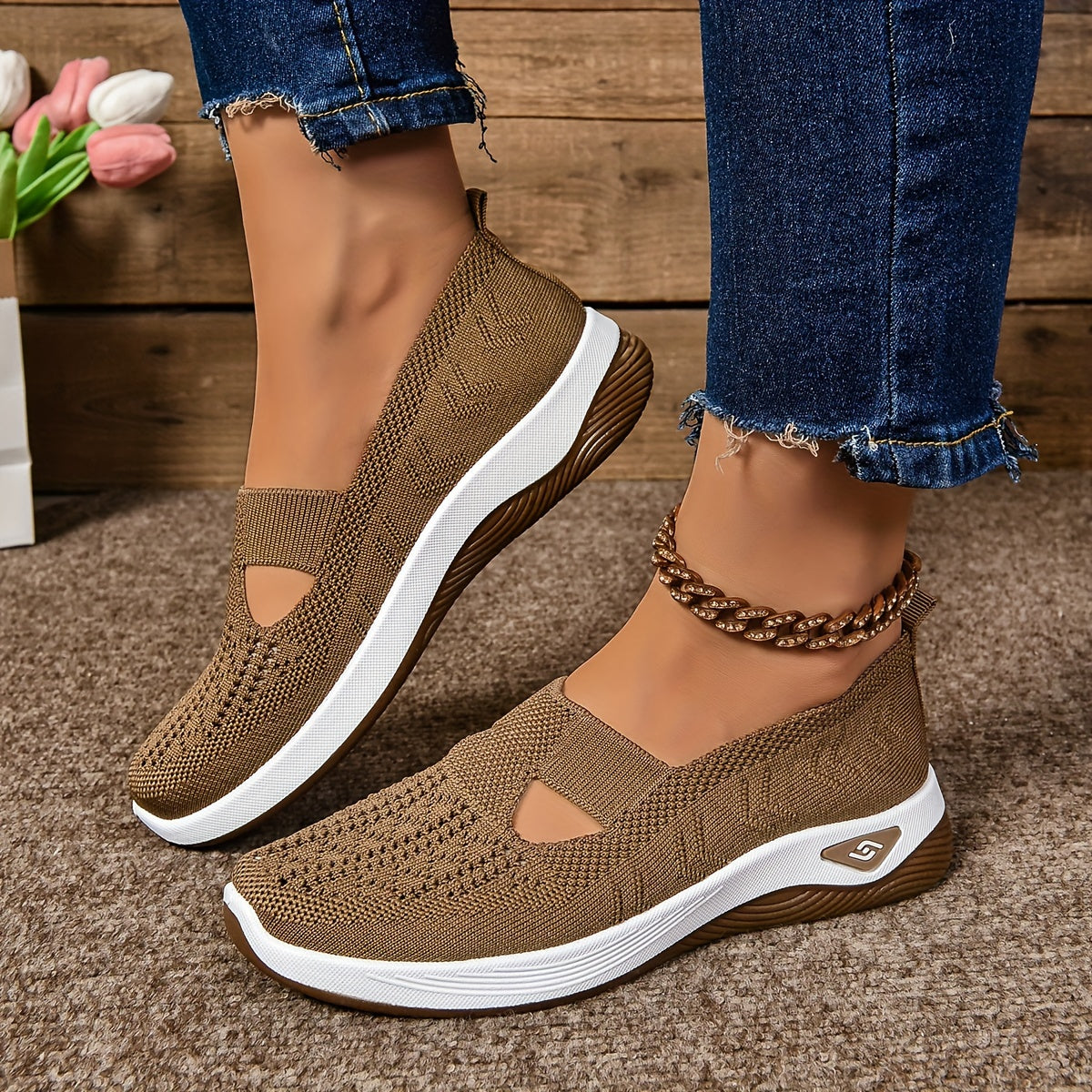 Nina Sneaker Maille — Légèreté & Élégance