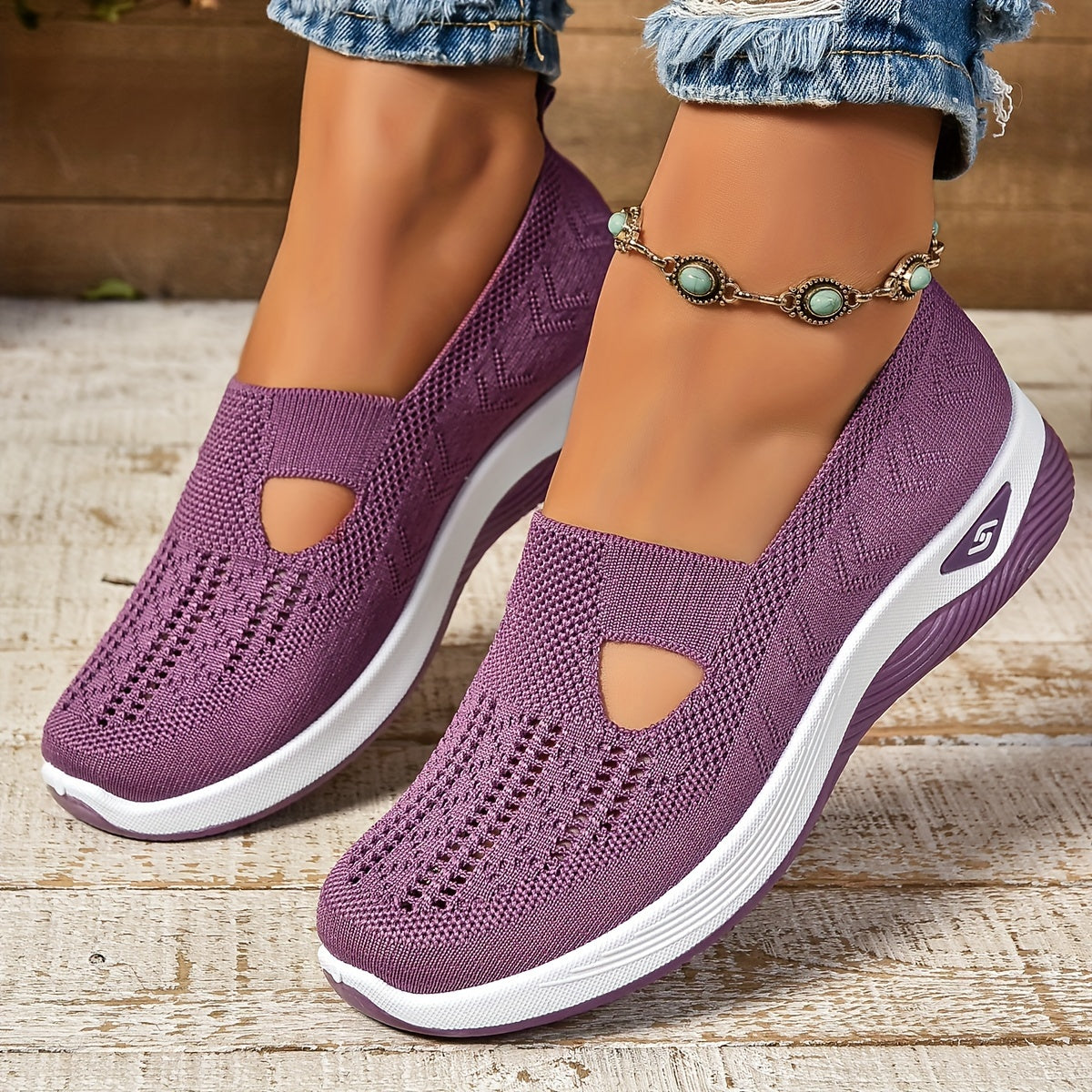 Nina Sneaker Maille — Légèreté & Élégance