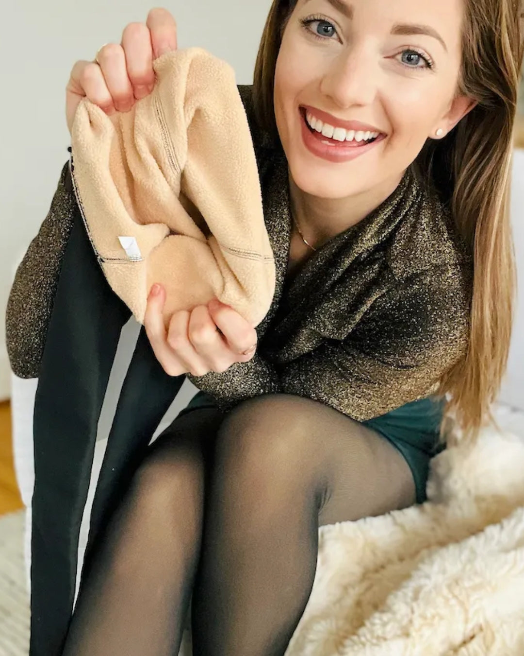 Velours Nude  Fleece legging