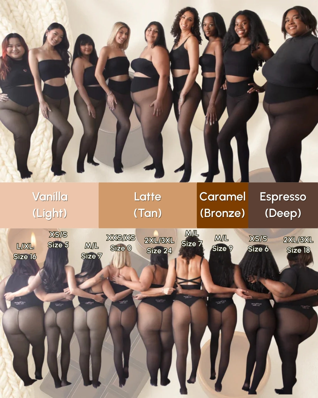 Velours Nude  Fleece legging