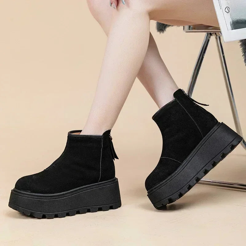 Chantal Bottines Plateforme en Daim