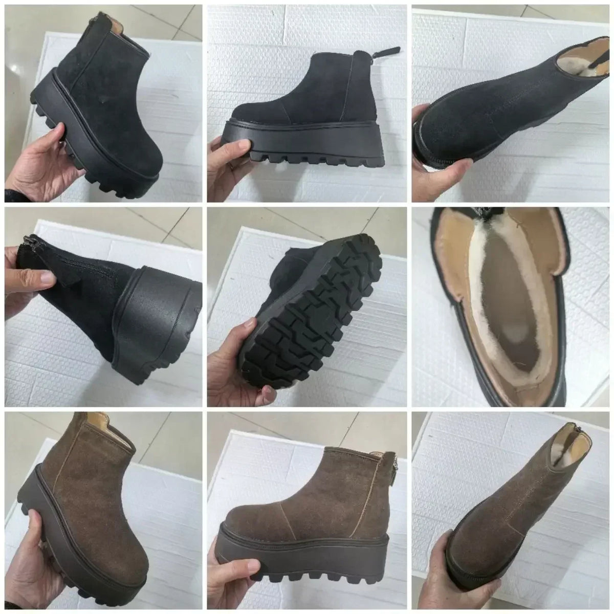 Chantal Bottines Plateforme en Daim