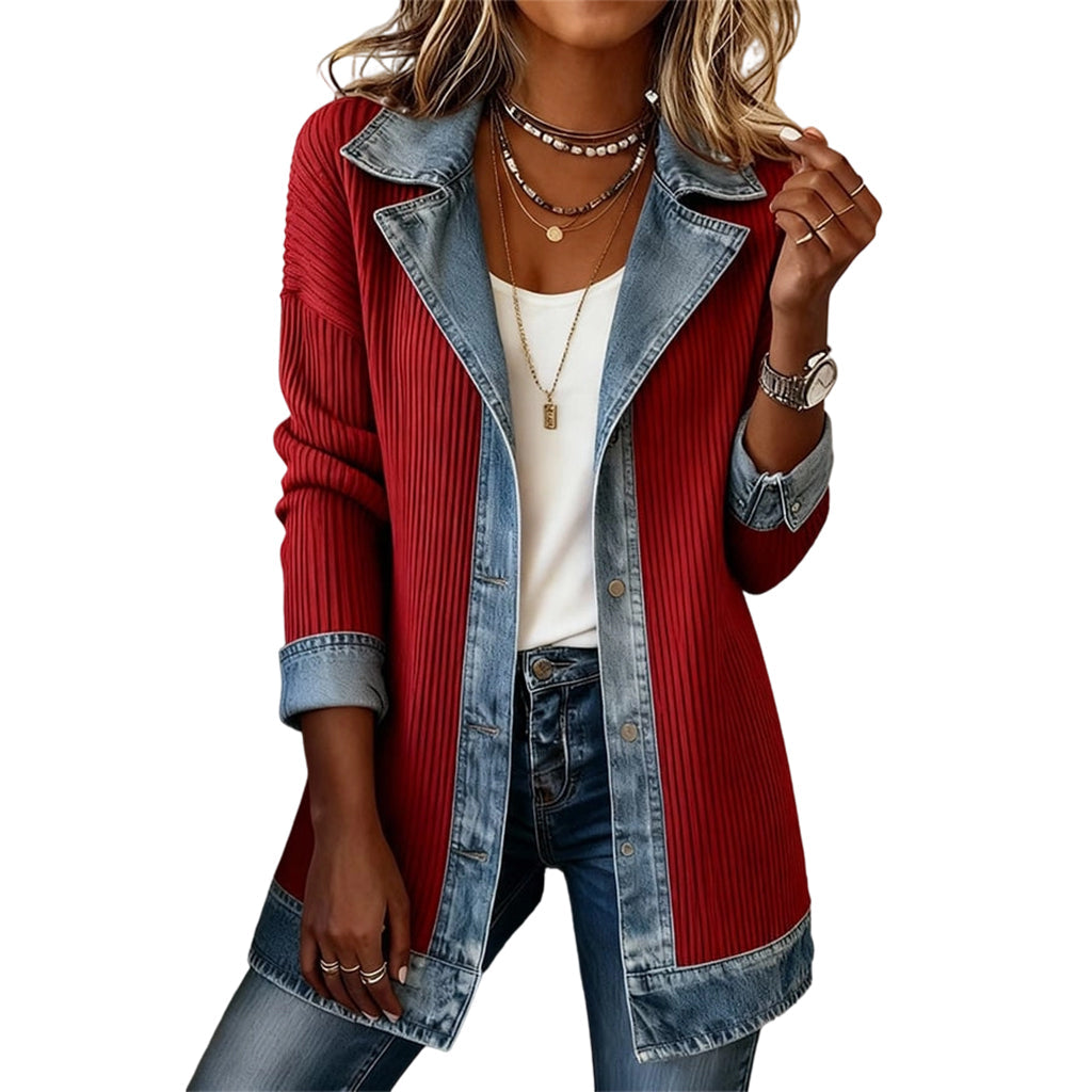 Paola Veste Tricot Denim